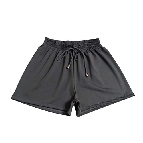 Short Feminino Curto Soltinho de Suplex (Liso ou Estampado) - PP(38) ao GG(46) (05A - Cinza Escuro,