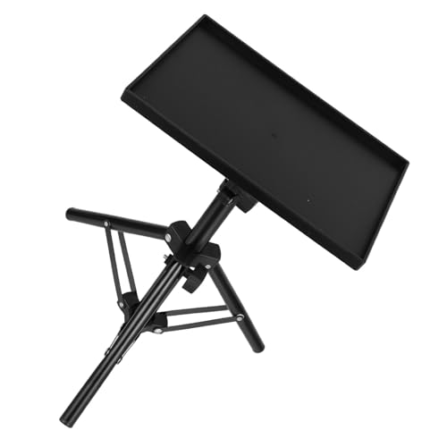 HOMSFOU Trépied de Projecteur Réglable 30 à 50cm en Abs Fer Noir