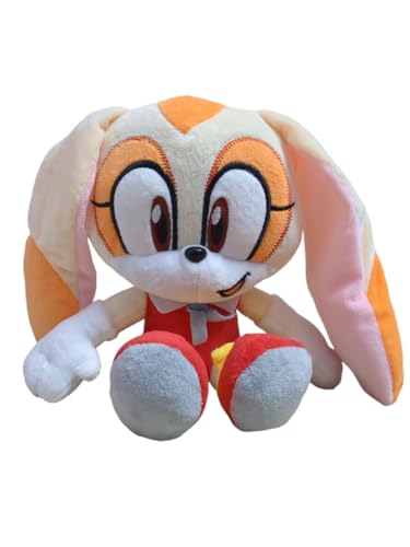 Image of KeenKid Sonick The Hedgehog Soft Plush Toy - Blue Sonick, Super Sonick, Knuckles and Tails Sonick Toys for Boys, Girls, & Kids (Cream Sonick)
