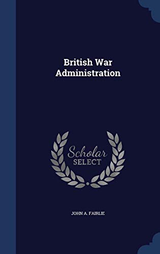 British War Administration 1296893138 Book Cover