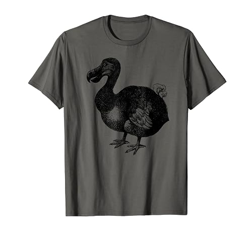 Dodo Bird T-Shirt Bird Ornithology Black Line Drawing Shirt T-Shirt