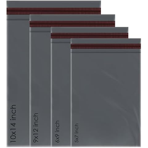 iSOUL Assorted Grey Self-Seal Mailing Bags Cover