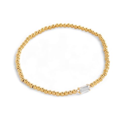 Image of Mint & Lily Gold Beaded Birthstone Bracelets for Women - 18k Gold Plated Stainless Steel Bracelet, Never Fades or Tarnishes