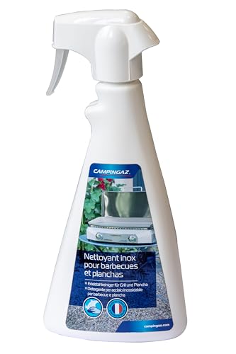 Campingaz Nettoyant Inox pour barbecues et planchas, vaporisateur de 500 ml, nettoie facilement grilles et plaques de barbecue, pour toutes les surfaces inox,...