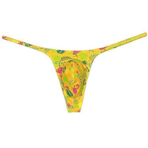 Men's Micro G-Strings Bikini Underwear Male Slim Pouch Swim Thong Minimal Coverage Posing Tangas Spandex T-back