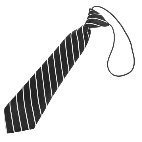 CLISPEED Boys Necktie Stylish Striped Costume Decor for Uniforms Soft and Durable Accessory for Celebrations Weddings and Parties for Ages