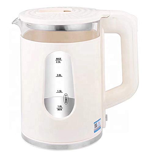 EVER MALL Electric Kettle 2.3 Litre Design for Hot Water,Tea Kettle,Tea,Coffee Maker,Milk Boiler and Other Multipurpose Kitchen Accessories Cooking Food Kettle 304 Stainless Steel Glass Kettle