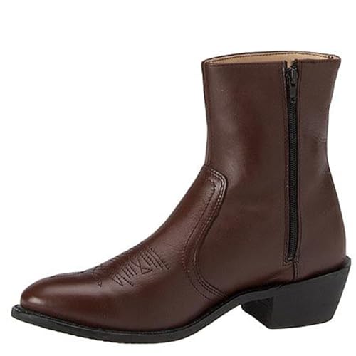 Men's 7-1/2" Western Dress, 9 2E US, Brown4