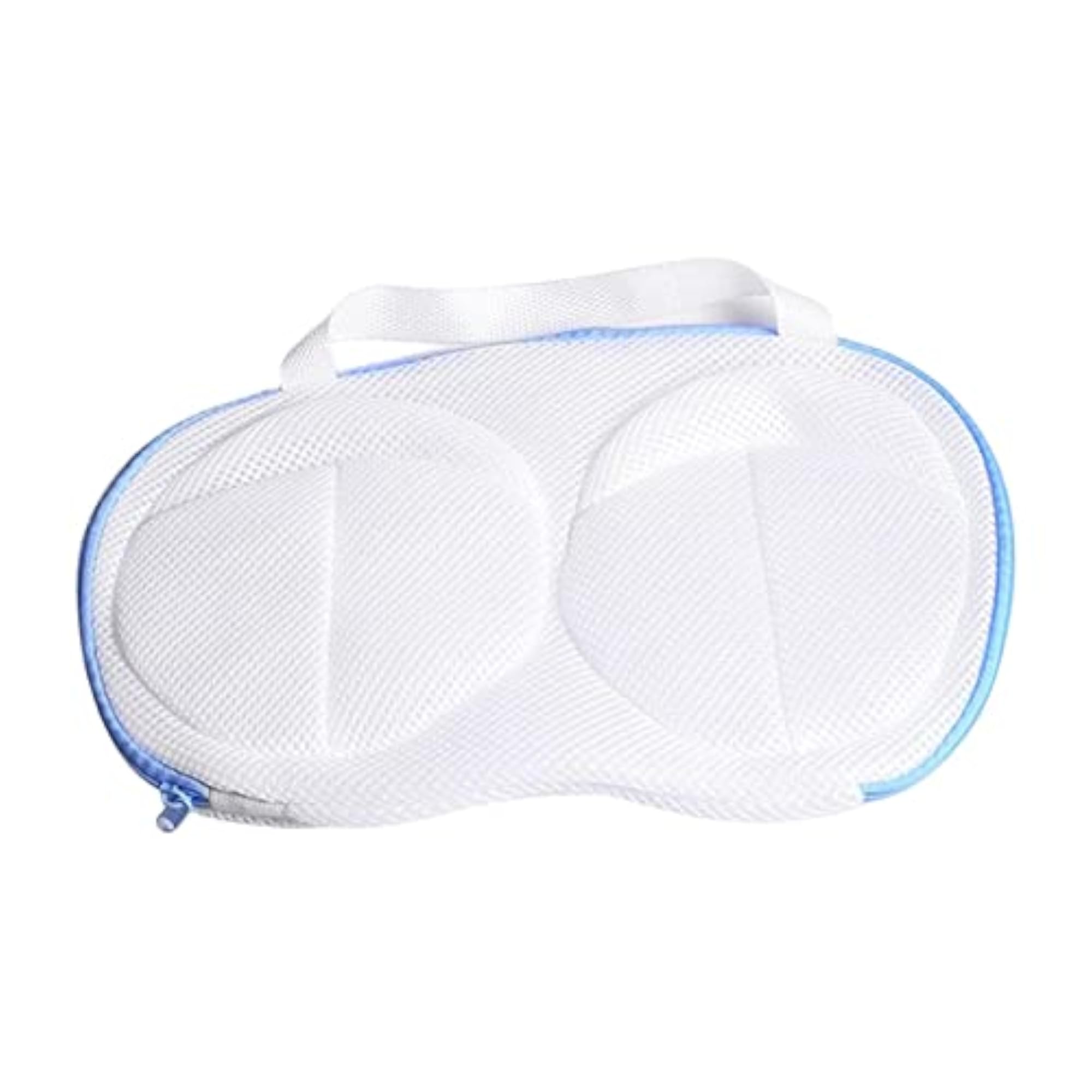 Bra Washing Bag for Air Drying & Hanging, Blue Edge