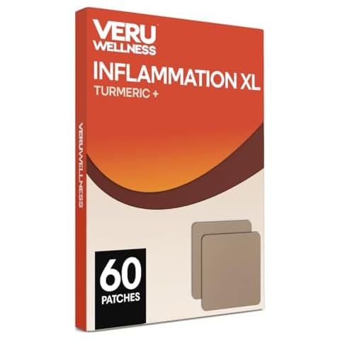 Veru Wellness Inflammation XL Turmeric Patches - Non-Ingestible Daily Complete Formula Waterproof, Daily Complete Formula (60 Day Count) Cover