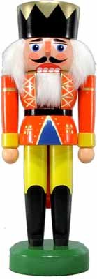 Rudolphs Schatzkiste Nussknacker König rot BxHxT 9x28x9cm NEU...