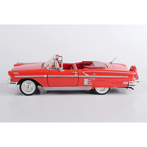 Motor Max 1:24 Chevrolet Impala Convertible Rojo miniatura 3