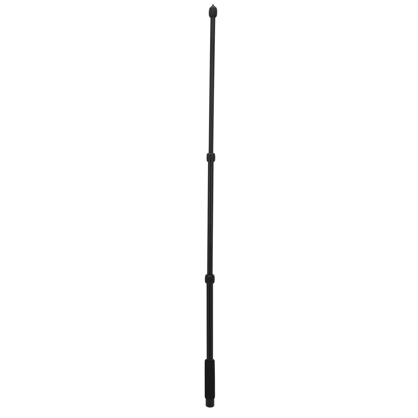 Sorandy Portable Microphone Boom Arm, 5 Section Extendable Handheld Aluminum Mic Arm with 1/4”Threads, 15.35 to 61.02in Adjustable Length Foam Grips for Zoom Microphones Motion Camera (Section 4)
