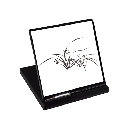 Mini Samadhi Board: Water Drawing Set for Painting Sketching & Meditation with Natural Wood Brush & Yogic Stand Mess-Free Zen Mindfulness Art Gift for Adults Kids
