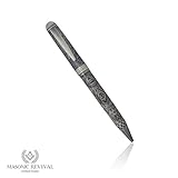 Masonic Revival Masonic Square and Compass Pen (Silver Top)