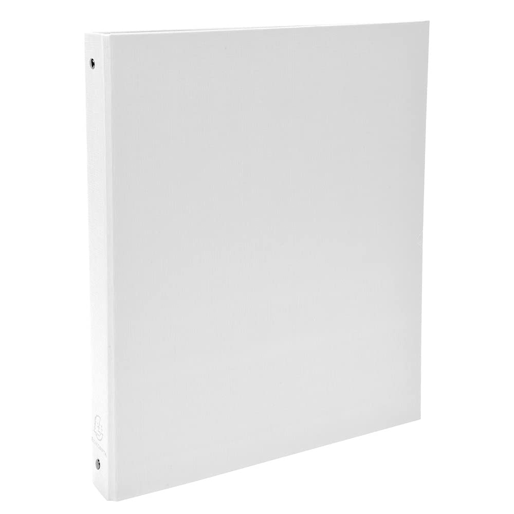Exacompta - réf. 51378E - Carton de 20 classeurs rigides en PP - 4 anneaux ronds diamètre 30 mm - Dos 40 mm - Dimensions extérieures : 32 x 26 cm - Format à classer A4 - Coloris : blanc