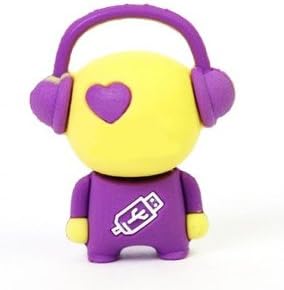 Ricco MUSIC GUY High Speed USB 2.0 High Speed Flash Pen Drive Disk Memory Stick Choice of 4GB 8 GIG 8GB 16Gb 32GB Support Windows and Mac OS Shock Proof Great Gift 05-103 (16GB PURPLE)