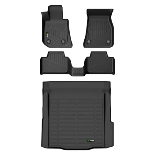 HAFIDI® Floor Mats & Cargo Liner Set Fit for 2019-2026 BMW 3 Series 330i 330e M3 M340i Sedan All Weather Protection TPE Anti-Slip Automotive Full Set Floor Liners Custom Accessories - Black