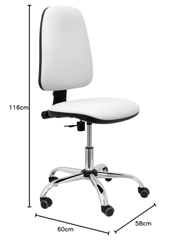 Piqueras y Crespo Silla Socovos en acabado blanco de similpiel elegante 3