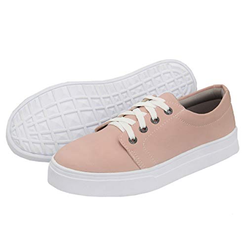 Tênis Sapatenis Casual Feminino Rosa Selten 36, Rosa