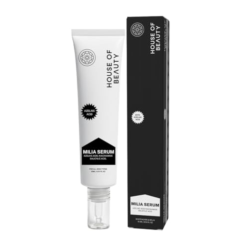 HOUSE OF BEAUTY Milia Serum with Azelaic Acid, Niacinamide, Salicylic Acid for Whiteheads, Bumps and Milia, Face, Healthy Skin (15ml, Pack of 1)