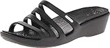 Crocs Women's 14706 Rhonda Wedge Pump,Black/Black,7 M US