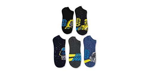 STAR WARS Men's Classic 5 Pack No Show Socks4