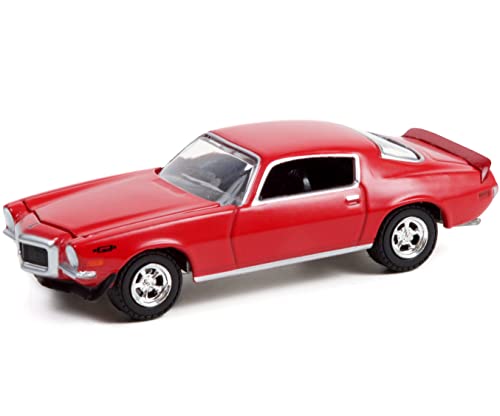 Modelo a escala 1:64 Chevy Camaro rojo vintage miniatura 2