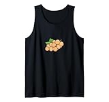 Longan Exótica Fruta Vegana Asiática Camiseta sin Mangas