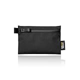 [ asoboze ] 小物ポーチ BALLIFTPOUCH 耐水 撥水 軽量 日本製 コーデュラ コンパクト 約150×110×10mm 小型 バッグインバッグ キャンプ 小物入れ ポーチ バリフトポーチ Mサイズ ブラック bf-v350-05-bl