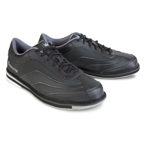 Brunswick Mens Rampage Left Hand Bowling Shoes- Black 8 1/2 M US