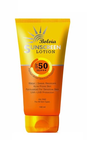 Image of Sunscreen SPF 50 PA+++, Water Resistant, Oil Free, Sensitive Skin, 100 ml, Pack of 1