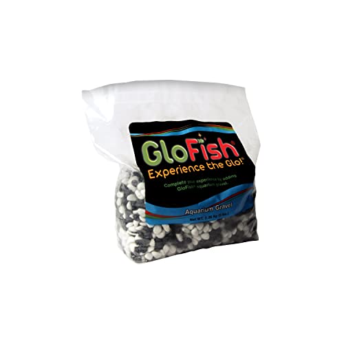 Image of Glofish Aquarium Gravel, Black with White Fluorescent, 5-Pound Bag