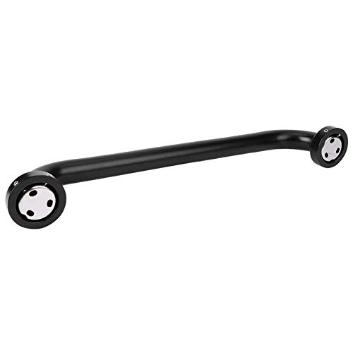 Barras de Apoyo para baño, Barra de Agarre para Ducha, pasamanos de Aluminio Espacial para bañera, Antideslizante, Accesorio de Seguridad, Color Negro, 40 cm, asa con Ventosa.