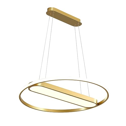 Suspension LED 40W anti-éblouissement ronde pour éclairer le salon