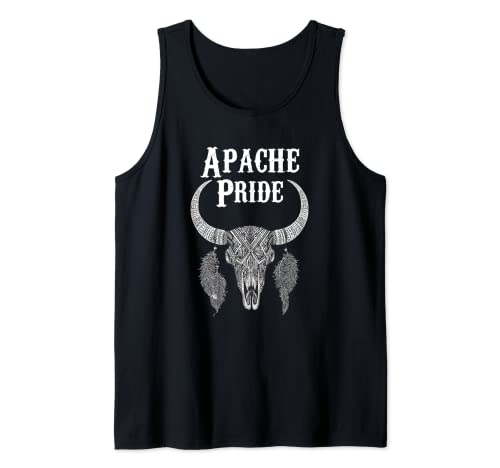Apache Pride Tribe Chiricahua Nativo Americano Indio Buffalo Camiseta sin Mangas