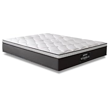 Colchão Molas Ensacadas Pillow Maximus Win Gazin Cinza/Branco - Suporta até 120Kg por Pessoa (Casal)