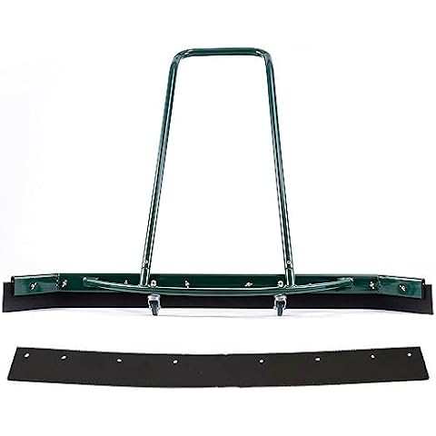 LongTeco Tennis Court Squeegee, Lightweight Aluminum Squeegee for Pickleball and Basketball Courts, Rain Sweep Heavy Duty Water Remover for Courts, Extra 5ft EVA Foam Blade, Sturdy and Never Rust Cover