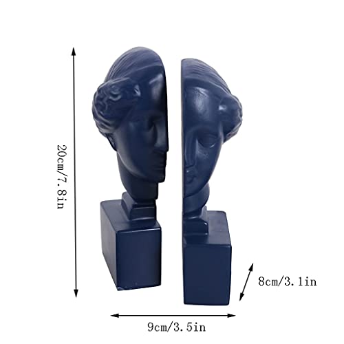Sujetalibros decorativos Avatar escultura azul de alta gama para libros de colección 7