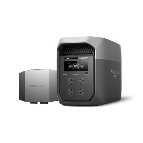 EcoFlow DELTA 3 Max |[^ud 2048Wh?600W Alternator Charger+{[^udpL[J[g e 2000Wio (uԍő4400W) GRt[ _S`E 10N ԒEA