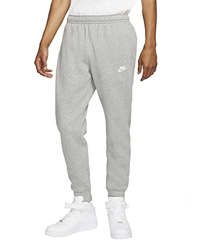 Nike Club Fleece Sweatpants Jogginghosen (L, Grey/White, l)