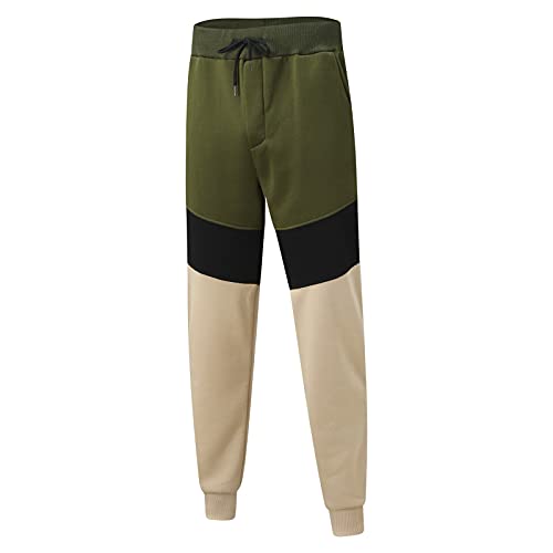Kangyan Pantalones cargo para hombres Pantalones de algodón con cordón para hombre,...