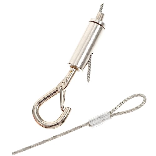 Yardenfun 2PCS Adjustable Stainless Steel Picture Hanging Wire Kit Heavy Duty Rope for Mirror Frames Light Fixtures Photo Displays 2 Meters Long Easy Install