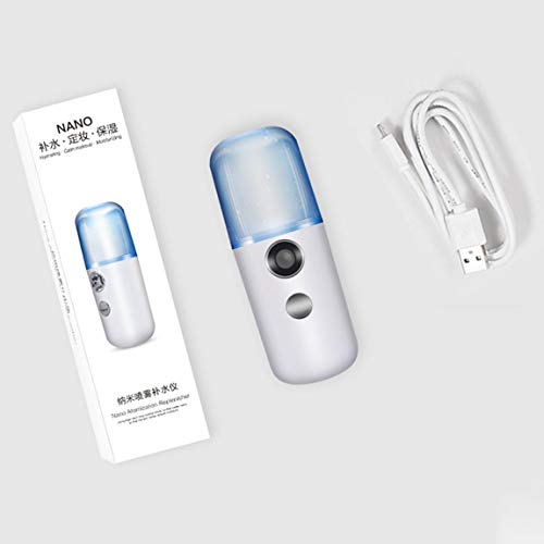 Preisvergleich Produktbild SeniorMar Tragbares Mini Mist Spray Gesichtsfeuchtigkeit USB Wiederaufladbares Beauty Instrument Gesichtsbefeuchter Tägliches Kühlwassersprühgerät