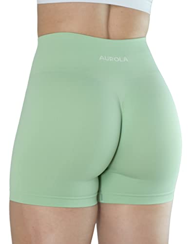 Image of AUROLA Dream Collection Women Workout Shorts High Waist Gym Shorts, Scrunch Butt Seamless Athletic Shorts