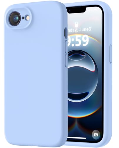 Image of LOVE 3000 Designed for iPhone 16e /17e Case, Premium Silicone with [Soft Anti-Scratch Microfiber Lining] Shockproof Protective Phone Case for Men Women Girls 6.1 inch, Light Blue