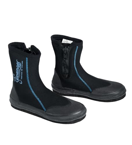 Seavenger Asteria 3mm Felt Sole Neoprene High Top Water Bootie (Light Blue, Size 12)