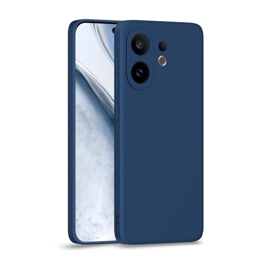 Image of Outlouders Back Cover for Vivo X200 Fe 5G | Camera Protection | Durable Soft Matte Silicone Bumper Case (Blue)