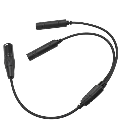 Cable Adaptador Premium para Auriculares de Aviación GA Dual Plug a XLR 5 Pin miniatura 4