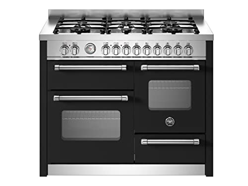 Image of Bertazzoni Master Series MAS116L3ENEC 110cm Dual Fuel Range Cooker - Nero - A/A Rated